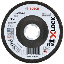 BOSCH X-LOCK Best for Metal Lamelový brusný kotouč X571, 115x22,23mm, G120 2608619200