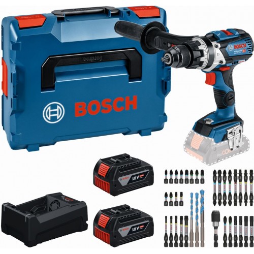 BOSCH GSB 18V-110 C PROFESSIONAL Sada nářadí, 2× 5.0Ah + GAL + sada bitů 0615A500E0 BOSCH GSB 18V-110 C PROFESSIONAL Sada nářadí, 2× 5.0Ah + GAL + sada bitů 0615A500E0