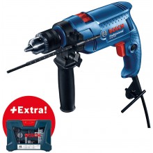 BOSCH GSB 550 Příklepová vrtačka + 41dílná sada vrtáků 06011A1003