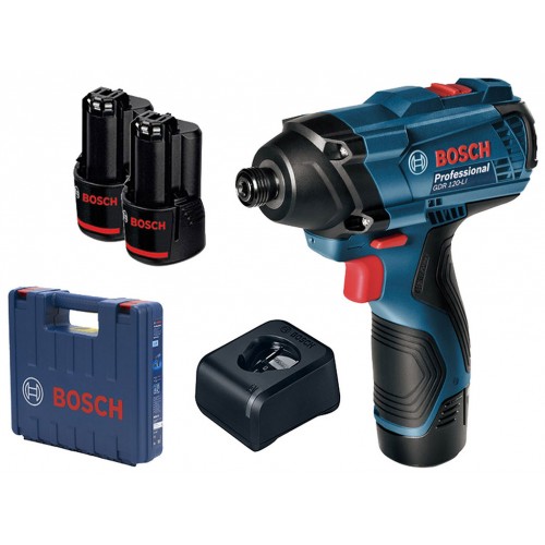 BOSCH GDR 120-LI PROFESSIONAL Aku rázový utahovák 12V, 2Ah, v kufru 06019F0001