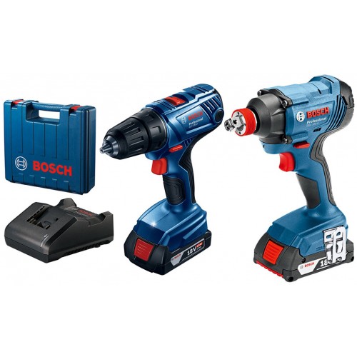 BOSCH GDX 180-Li Aku rázový utahovák + GSR 180-Li Aku vrtací šroubovák 06019G5222