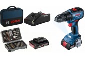 BOSCH Sada GSR 18V-50 + 2x 2,0Ah + GAL 18V-20 + 43ks příslušenství 06019H5004