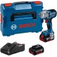 BOSCH GDS 18V-450 PC Akumulátorový rázový utahovák, L-BOXX, GAL 18-40, 2x 5.0Ah 06019K4103