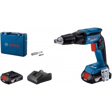 BOSCH GTB 185-LI Sádrokartonářský šroubovák, 2x 2.0 Ah, GAL 18V-20, kufr 06019K7020