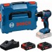 BOSCH GSR18V-52 PROFESSIONAL Aku vrtací šroubovák, 2× EXBA18V-40 - 4,0Ah, L-BOXX 06019S002C