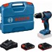 BOSCH GSB18V-52 PROFESSIONAL Aku příklepový vrtací šroubovák, 2x 2,0Ah, L-Case 06019S0123