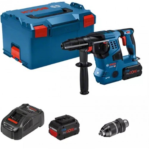 BOSCH GBH 18V-28 CF Vrtací kladivo SDS-Plus, L-BOXX, 2x 8.0Ah 0611921002