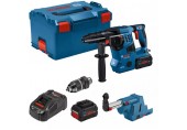 BOSCH GBH 18V-28 CF Vrtací kladivo SDS-Plus, GDE 18V-16, L-BOXX, 2x 8.0Ah 0611921003