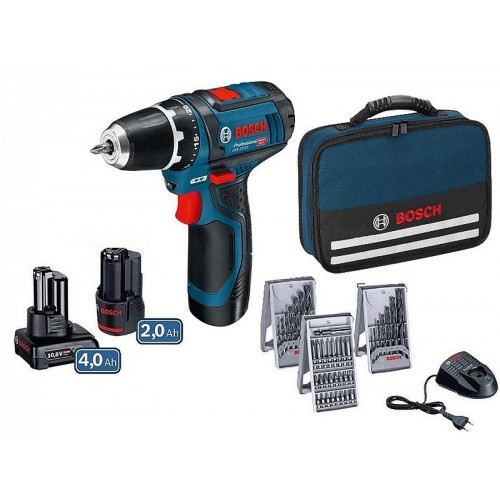 BOSCH GSR 12V-15 Professional Vrtací šroubovák + 25ks sada bitů, 7ks vrtáků do dřeva, 7ks vrtáků do kovu + taška, 0615990G6L BOSCH GSR 12V-15 Professional Vrtací šroubovák + 25ks sada bitů, 7ks vrtáků do dřeva, 7ks vrtáků do kovu + taška, 0615990G6L