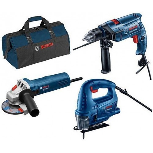 BOSCH Profesionální sada GSB 550 +GWS 750-125 +GST 700 +Taška 0615990M3L