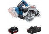 BOSCH GKS 18V-57 Akumulátorová okružní pila + GBA 18V 4.0Ah + GAL 18V-40 0615990M42