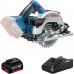 BOSCH GKS 18V-57 Akumulátorová okružní pila + GBA 18V 4.0Ah + GAL 18V-40 0615990M42