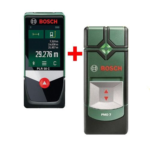 BOSCH PLR 50 C digitální laserový dálkoměr + PMD 7 univerzální digitální detektor 0.615.994.0J2 BOSCH PLR 50 C digitální laserový dálkoměr + PMD 7 univerzální digitální detektor 0.615.994.0J2