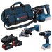 BOSCH Sada nářadí PROFESSIONAL GSB + GBH + GWS + 3x 5,0Ah 0615A500AH