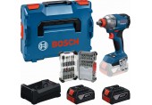 BOSCH PROFESSIONAL Sada nářadí GDX 18V-285 + 2× GBA 5.0Ah + 31dílná sada bitů 0615A500DY