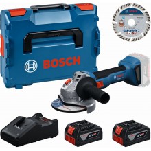 Příslušenství k BOSCH GWS 18V-8 PROFESSIONAL Sada nářadí 2× GBA 4.0Ah + kotouč + L-BOXX 0615A500E7