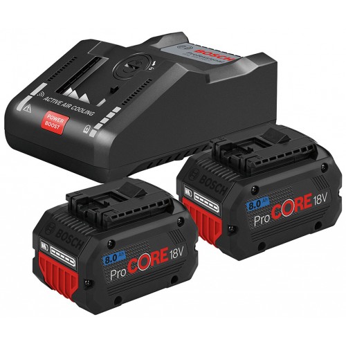BOSCH Startovací sada 2x ProCORE18V 8.0Ah + GAL 18V-160 C 1600A016GP BOSCH Startovací sada 2x ProCORE18V 8.0Ah + GAL 18V-160 C 1600A016GP