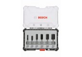 BOSCH Sada fréz, 6 ks, drážkovací frézy s 6mm vřetenem 2607017465