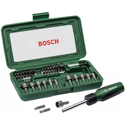 BOSCH 46dílná sada se šroubovákem 2607019504