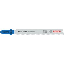 BOSCH Pilový plátek PRO Metal medium T121AFC pro přímočaré pily, 92 mm, 3 ks 2608655105