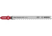BOSCH Pilový plátek pro přímočaré pily PRO Plastics PP clean T102D, 100 mm, 5 ks 2608667444