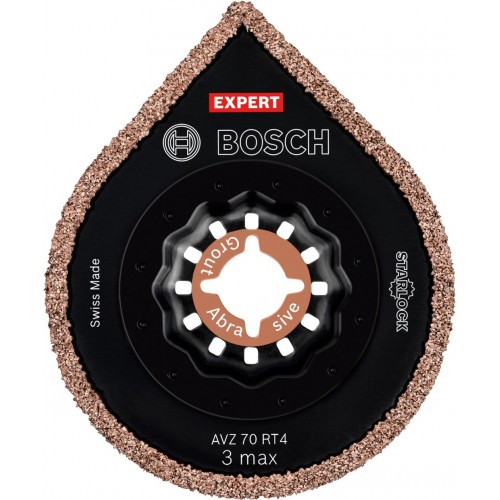 BOSCH Brusné víceúčelové nástroje EXPERT 3 max AVZ 70 RT4, 70 mm, 10 ks 2608900042