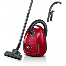 Bosch Serie 4, Sáčkový vysavač, červená BGB38RD2