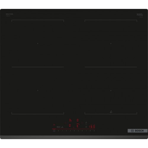 Bosch Serie 6, Indukční varná deska, 60 cm, černá, instalace na pracovní desku PVQ631HC1E
