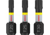 BOSCH Bit PRO T Impact, T20 × 25, T25 × 25, T30 × 25 mm, 3 ks 2608522479