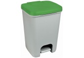 CURVER ESSENTIALS 20L Odpadkový koš, šedý/zelený 00759-386