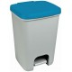 CURVER ESSENTIALS 20L Odpadkový koš, šedý/modrý 00759-576