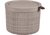 CURVER JUTE 2L Košík kulatý 17 x 17 x 13 cm, taupe 01903-382
