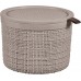 CURVER JUTE 2L Košík kulatý 17 x 17 x 13 cm, taupe 01903-382