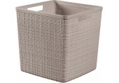 CURVER JUTE 17L Košík kostka 28 x 28 x 27 cm, taupe 01906-382