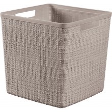 CURVER JUTE 17L Košík kostka 28 x 28 x 27 cm, taupe 01906-382