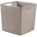 CURVER JUTE 17L Košík kostka 28 x 28 x 27 cm, taupe 01906-382