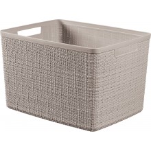 CURVER JUTE L 20L Košík 36 x 28 x 23 cm, taupe 01907-382