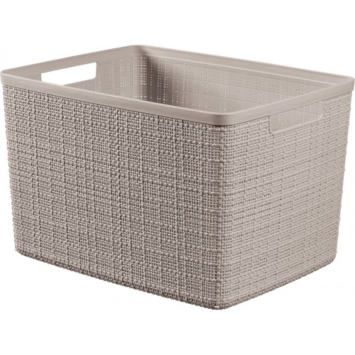 CURVER JUTE L 20L Košík 36 x 28 x 23 cm, taupe 01907-382