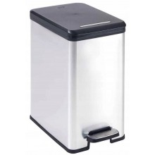 CURVER SLIM BIN 25L Odpadkový koš 25 x 39,3 x 45,4 cm stříbrný 02339-582