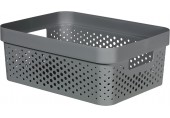 CURVER INFINITY 4,5L Úložný box 26 x 18 x 12 cm, recyklovaný plast, tmavě šedý 04747-G43