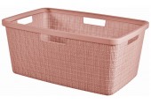 CURVER JUTE 46L Koš na čisté prádlo 59 x 39 x 26 cm, růžový 08091-204