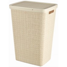 CURVER JUTE 58L Koš na špinavé prádlo 43 x 34 x 60 cm, béžový 08093-885