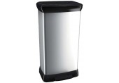 CURVER DECO BIN 50L Odpadkový koš 39 x 29 x 73 cm stříbrný 02162-582