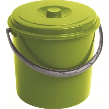 CURVER kbelík s víkem 10 l zelený 03206-Q30