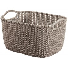 CURVER KNIT S 8L Košík 30 x 22 x 17 cm hnědý 03674-X59