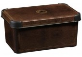 CURVER LEATHER S box úložný dekorativní 29,5 x 19,5 x 13,5 cm hnědý 04710-D12