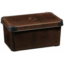 CURVER LEATHER S box úložný dekorativní 29,5 x 19,5 x 13,5 cm hnědý 04710-D12