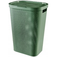 CURVER INFINITY 59L Koš na špinavé prádlo, recyklovaný plast, zelený 04754-S86