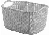 CURVER KNIT S 8L Košík 30 x 22 x 17 cm šedý 03674-099