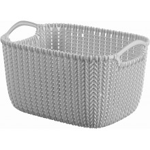 CURVER KNIT S 8L Košík 30 x 22 x 17 cm šedý 03674-099